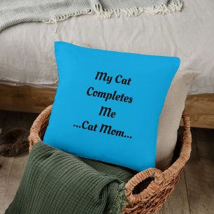 Coussin Maman chatte bricolage amis animaux Citation d'amo