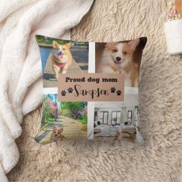 Coussin Maman de chien mignonne Photo personnalisé