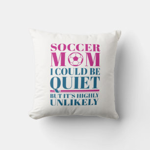 Coussin Maman de football calme