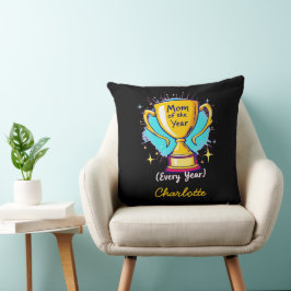 Coussin Maman de l'année chaque année | Fête des mères amu