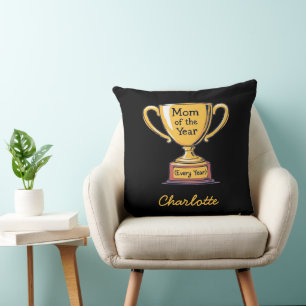 Coussin Maman de l'année chaque année Meilleure fête des