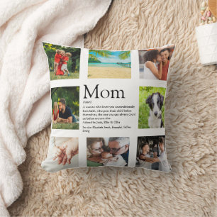 Coussin Maman Définition Citation Photo Collage Mères Jour