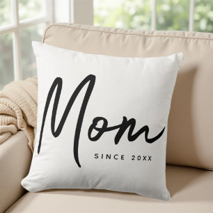 Coussin Maman Depuis 20XX Moderne Simple Chic