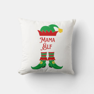 Coussin Maman Elfe Noël Mignon
