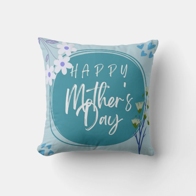 Coussin maman en fleurs (Recto)