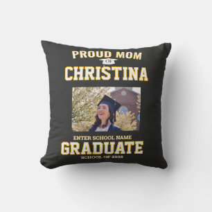 Coussin Maman fière parent d'un élève de la promotion 2025