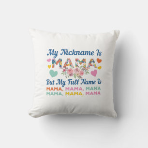 Coussin Maman Mon Surnom Est Maman Anniversaire