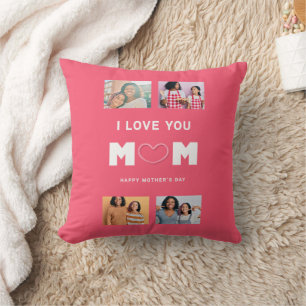 Coussin Maman, Tu es tout mon cœur – Collage de photos