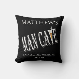 Coussin Man Cave Pub Carré Jeu d'oreiller