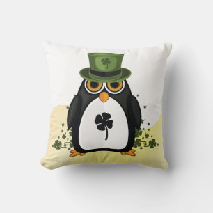 Coussin Manchot Chanceux Saint-Patrick Jour de la Saint-Pa