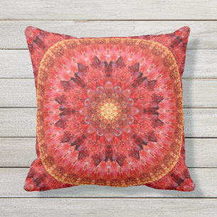 Coussin Mandala en cristal du feu