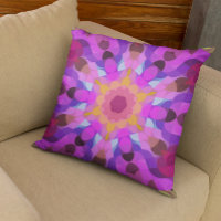 Mandala Flower rose orange et violet