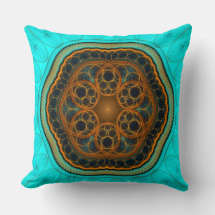 Coussin Mandala fractal harmonique