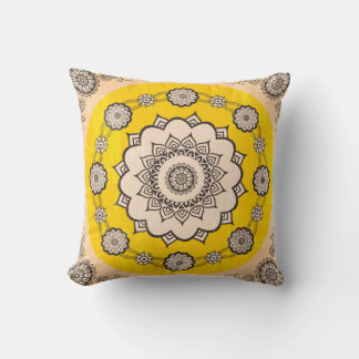 Coussin Mandala Ornamental : Style Ethnique Design.