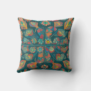 Coussin Mandala Radiant : Art Imaginaire Symétrique Vibran