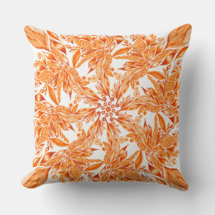Coussin Mandela du tunnel des feuilles d'automne