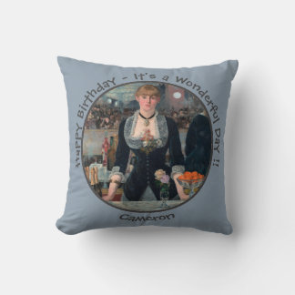 Coussin Manet Bar de la Collection Folies-Bergère