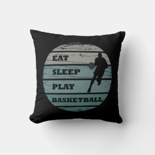 Coussin Manger dormir jouer basket-ball vintage