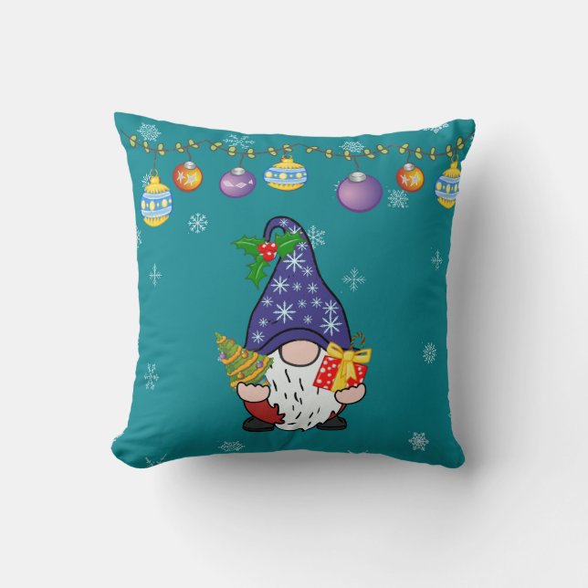 Coussin Mangez Boire et Soyez Gnomie (Recto)