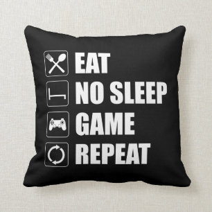 Coussin Mangez, Pas De Sommeil, Jeu, Répéter - Drôle Joueu