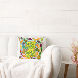 Coussin Mangez plus de fruits | yoga alimentaire sain moti