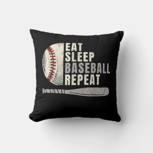 Coussin Mangez Sleep Baseball Répéter Funny Baseball Playe