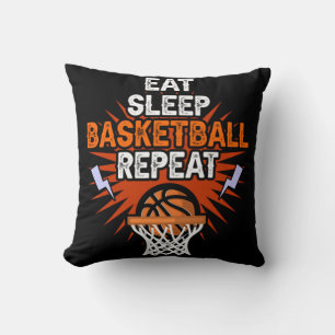 Coussin Mangez Sleep Basketball Répétez Lecteur Gift Fun P