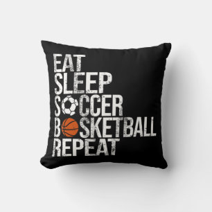 Coussin Mangez Sleep Football Basket Répéter Fun Ball