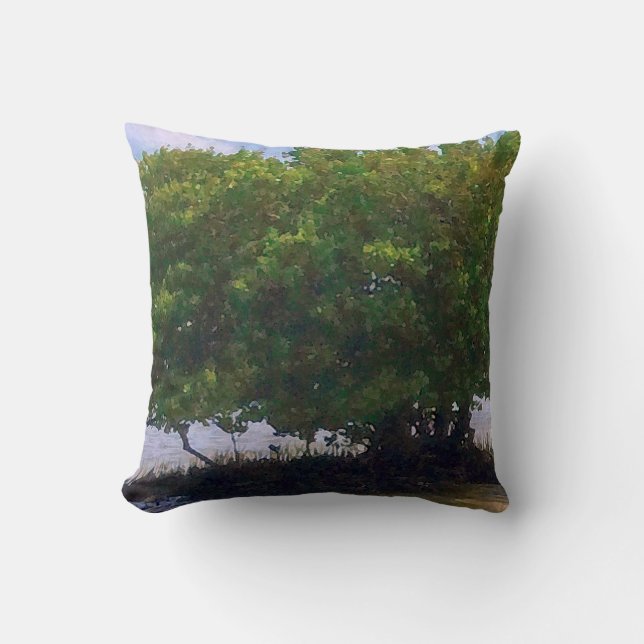Coussin Mangrove sur le golfe (Recto)