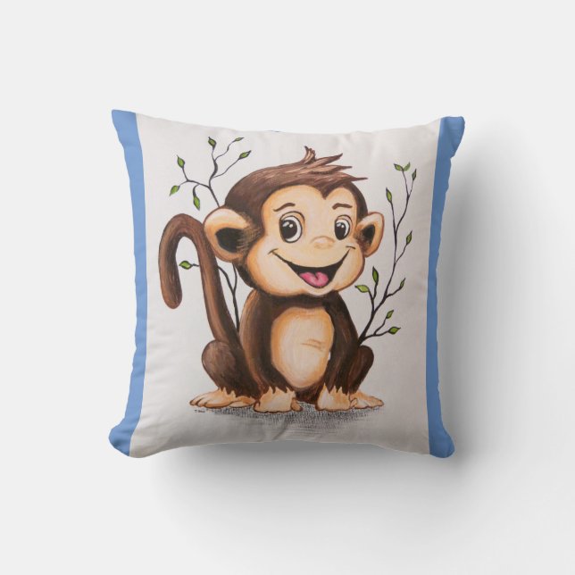 Coussin Manny le singe 2 côté (Recto)