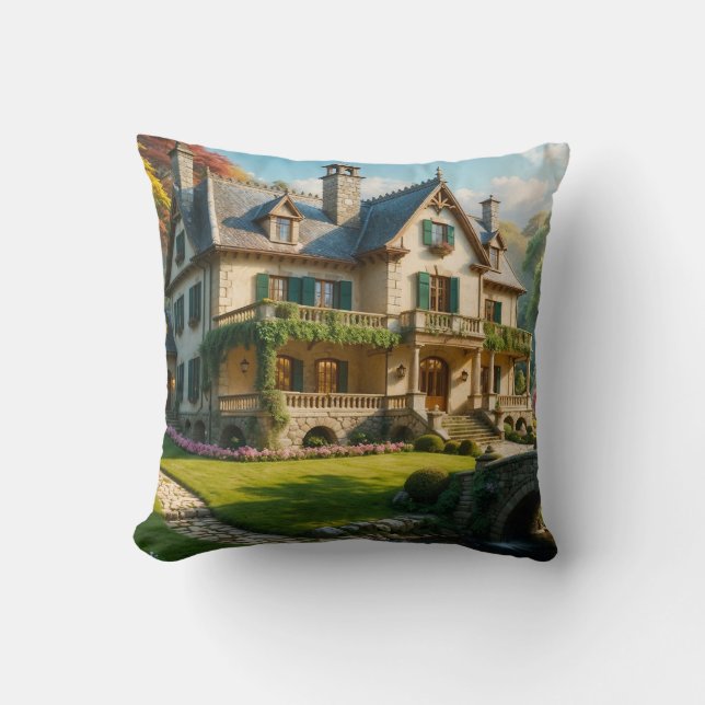 Coussin Mansion du moment parfait capturé (Recto)