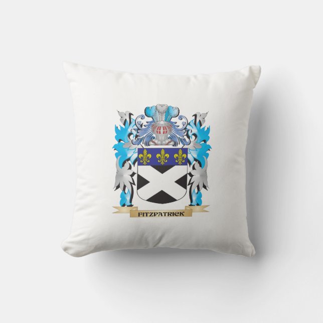 Coussin Manteau de Fitzpatrick des bras - crête de famille (Recto)