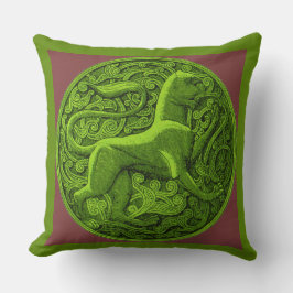 Coussin manticore en vert