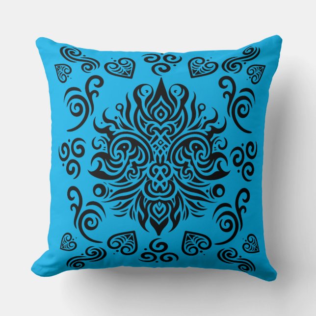 Coussin Maoris traditionnel néo-zélandais (Recto)