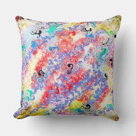 Coussin Marbre moderne Abstrait double face 2 Designs Rose