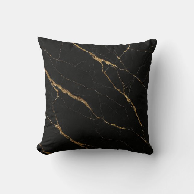 Coussin Marbre noir de luxe (Recto)