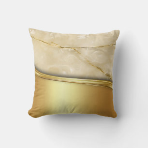 Coussin Marbre or cool tendance