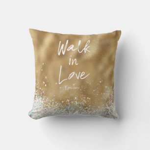Coussin Marcher dans Love Bible Verse