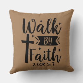 Coussin Marcher par la foi 2 Corinthiens 5:7