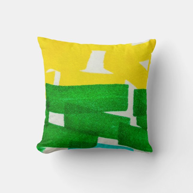 Coussin Marée Lilac Boho Poignée À La Main. Fuchsia Hot  (Recto)