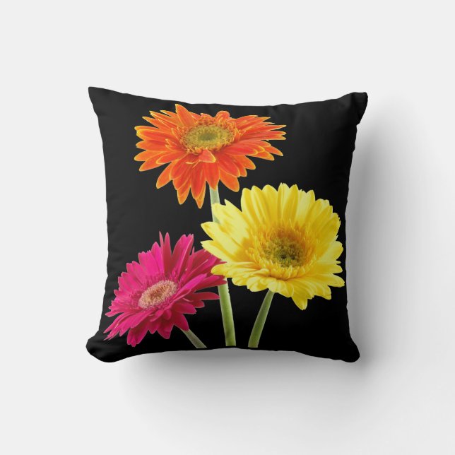 Coussin Marguerite de Gerbera (Recto)