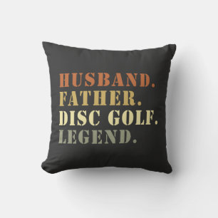 Coussin Mari Père Disque Golf Legend Frisbee Lover