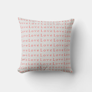Coussin Mariage d'amour rouge unique élégant
