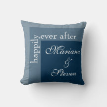 Mariage de script moderne bleu marine
