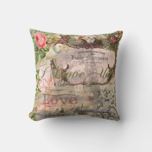 Coussin Mariage élégant Mariage Vintage Antique Vintage