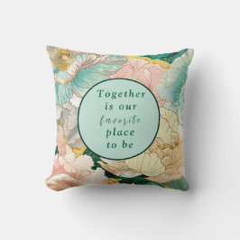 Coussin Mariage Floral Bohème