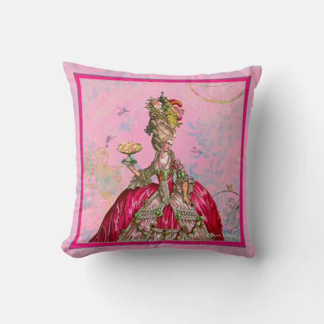 Coussin Marie Antoinette Les Laisse Manger Du Gâteau (Recto)