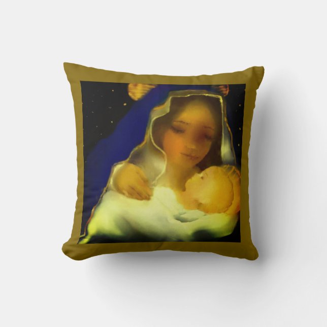 Coussin Marie avec Jésus (Recto)