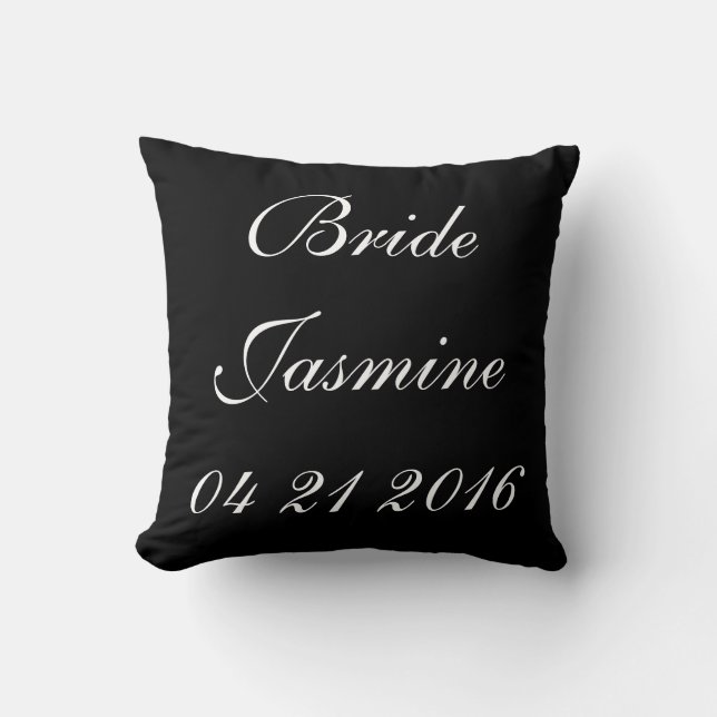 Coussin Mariée | MARIAGE (Recto)