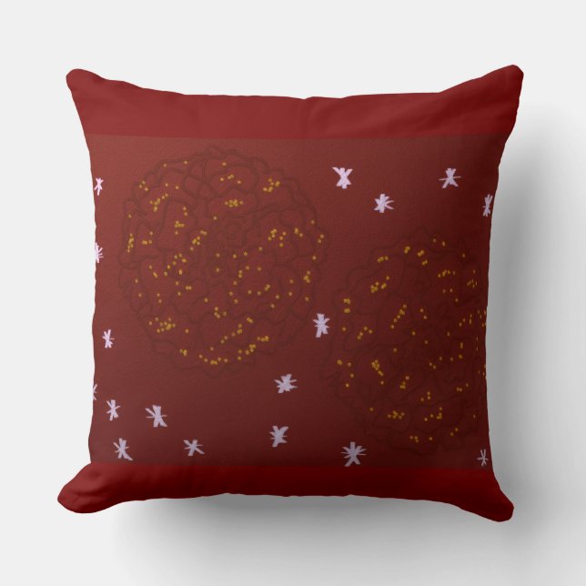 Coussin Marigolds with Stars (Recto)